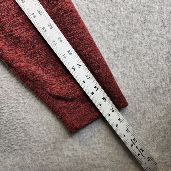 Eddie Bauer Sweater Mens L Red Heathered 1/4 Zip Pullover Fleece Hiking Trails - Picture 8 of 11